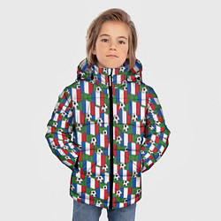Куртка зимняя для мальчика Франция футбол, цвет: 3D-светло-серый — фото 2