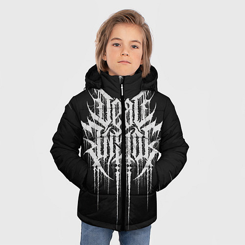Зимняя куртка для мальчика DEAD INSIDE, Сороконожка / 3D-Черный – фото 3