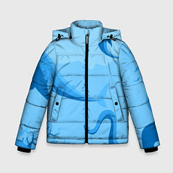 Куртка зимняя для мальчика МоРское Дно с Акулами, цвет: 3D-светло-серый