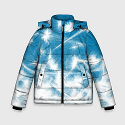 Зимняя куртка для мальчика Коллекция Зимняя сказка Снег Абстракция S-4