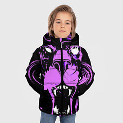 Куртка зимняя для мальчика Neon pink lion, цвет: 3D-красный — фото 2