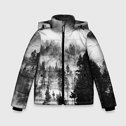 Куртка зимняя для мальчика ТУМАННЫЙ ЛЕС - ТЕМНЫЙ ЛЕС, цвет: 3D-черный