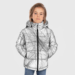 Куртка зимняя для мальчика Коллекция Get inspired! Абстракция 654-W, цвет: 3D-светло-серый — фото 2