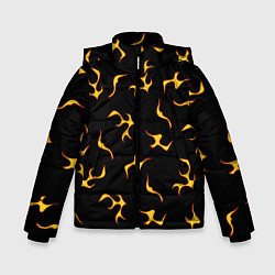 Куртка зимняя для мальчика Огоньки Узор, цвет: 3D-светло-серый