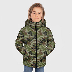 Куртка зимняя для мальчика Абстрактные Брызги камуфляж, цвет: 3D-светло-серый — фото 2