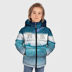 Куртка зимняя для мальчика Полярные медведи, цвет: 3D-черный — фото 2