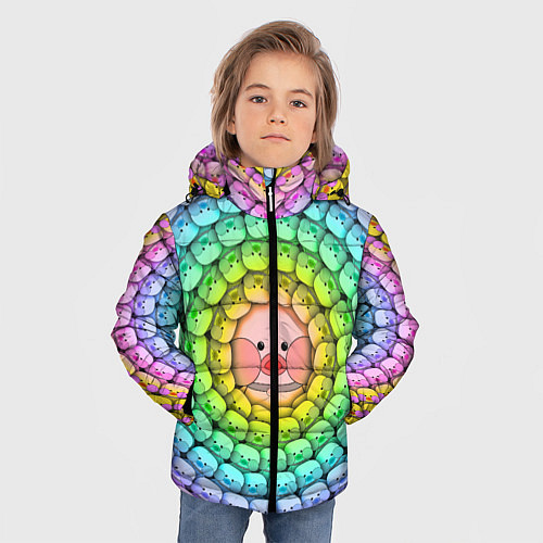 Зимняя куртка для мальчика Psychedelic Lalafanfan / 3D-Черный – фото 3