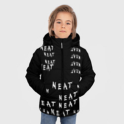 Куртка зимняя для мальчика NEAT Граффити, цвет: 3D-светло-серый — фото 2
