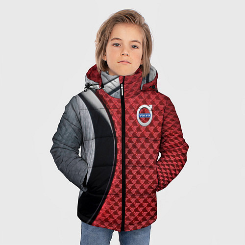 Зимняя куртка для мальчика Volvo Logo Texture / 3D-Черный – фото 3