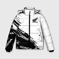 Куртка зимняя для мальчика Honda sport pattern, цвет: 3D-светло-серый