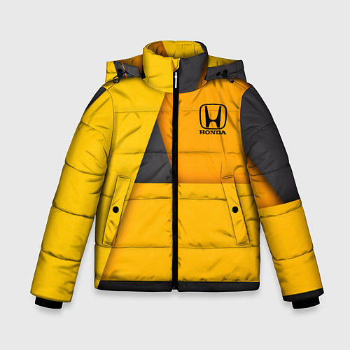 Зимняя куртка для мальчика Honda - Yellow / 3D-Светло-серый – фото 1