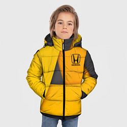 Куртка зимняя для мальчика Honda - Yellow, цвет: 3D-светло-серый — фото 2