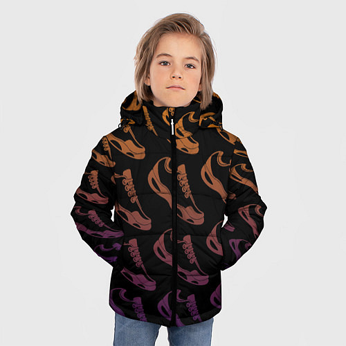Зимняя куртка для мальчика KROSS / 3D-Черный – фото 3