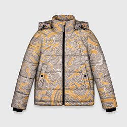 Куртка зимняя для мальчика Небесная механика, цвет: 3D-черный