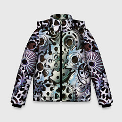 Зимняя куртка для мальчика Стимпанк шестеренки Steampunk