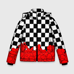 Куртка зимняя для мальчика Отличная партия на любовь, цвет: 3D-светло-серый