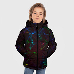 Куртка зимняя для мальчика CURVE NEON ABSTRACTION, цвет: 3D-светло-серый — фото 2