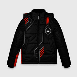 Куртка зимняя для мальчика AMG MERCEDES ТЕХНОЛОГИИ, цвет: 3D-черный