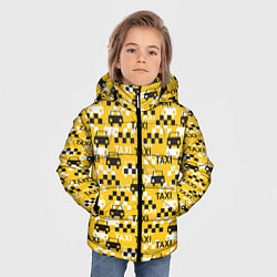 Куртка зимняя для мальчика Такси Taxi, цвет: 3D-черный — фото 2