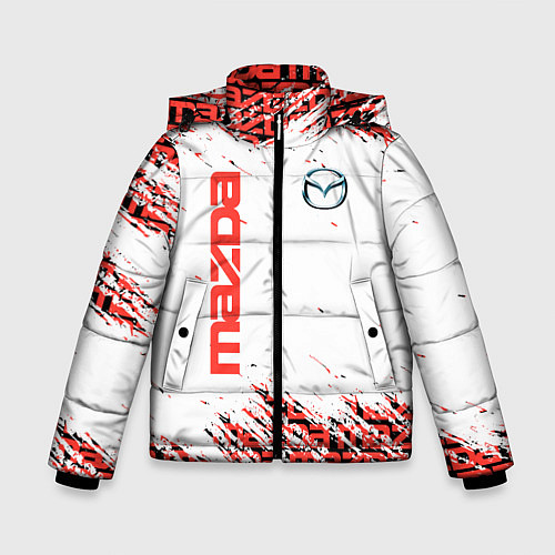 Зимняя куртка для мальчика MAZDA CX-6 / 3D-Светло-серый – фото 1