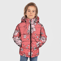 Куртка зимняя для мальчика Начало цветения, цвет: 3D-черный — фото 2