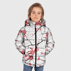Куртка зимняя для мальчика Осенние деревья, цвет: 3D-черный — фото 2