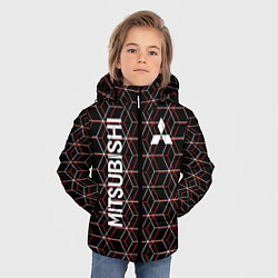 Куртка зимняя для мальчика Mitsubishi митсубиси, цвет: 3D-черный — фото 2