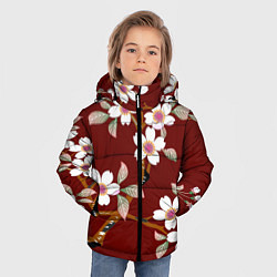 Куртка зимняя для мальчика Векторная весна, цвет: 3D-светло-серый — фото 2