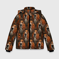 Куртка зимняя для мальчика Dog patternt, цвет: 3D-светло-серый