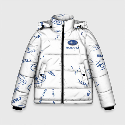 Зимняя куртка для мальчика Subaru субару Паттерн / 3D-Светло-серый – фото 1