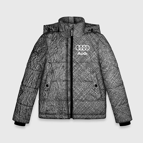 Зимняя куртка для мальчика Audi ауди sport / 3D-Светло-серый – фото 1