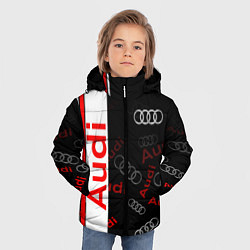 Куртка зимняя для мальчика Ауди audi sport, цвет: 3D-красный — фото 2
