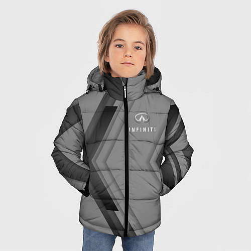 Зимняя куртка для мальчика Infinity Autosport / 3D-Черный – фото 3