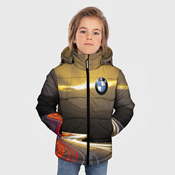 Куртка зимняя для мальчика BMW Night route, цвет: 3D-черный — фото 2