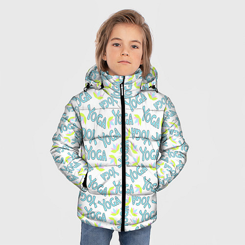 Зимняя куртка для мальчика YOGA лотос / 3D-Черный – фото 3