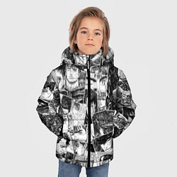 Куртка зимняя для мальчика Berserk pattern, цвет: 3D-светло-серый — фото 2