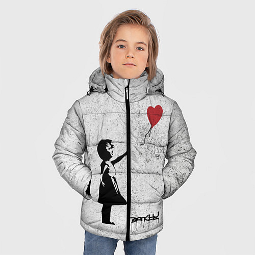 Зимняя куртка для мальчика Бэнкси Всегда есть надежда There is Always Hope Ba / 3D-Черный – фото 3