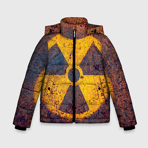 Зимняя куртка для мальчика Радиактивно! / 3D-Светло-серый – фото 1