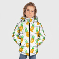 Куртка зимняя для мальчика Поле ананасов, цвет: 3D-красный — фото 2