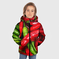 Куртка зимняя для мальчика Жгучие перцы, цвет: 3D-черный — фото 2