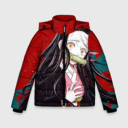 Зимняя куртка для мальчика Клинок, рассекающий демонов Незуко Камадо