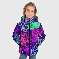 Куртка зимняя для мальчика Neon color pattern Fashion 2023, цвет: 3D-черный — фото 2