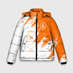 Куртка зимняя для мальчика Half-life texture, цвет: 3D-светло-серый