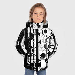 Куртка зимняя для мальчика Шесть граней, цвет: 3D-черный — фото 2