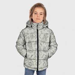 Куртка зимняя для мальчика Морские Котики: Серый, цвет: 3D-светло-серый — фото 2