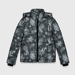 Куртка зимняя для мальчика Морские Котики: Черный, цвет: 3D-черный