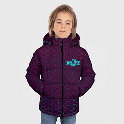 Куртка зимняя для мальчика CS:GO - Соты, цвет: 3D-черный — фото 2