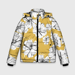Зимняя куртка для мальчика Цветы Цветочно-Жёлтый