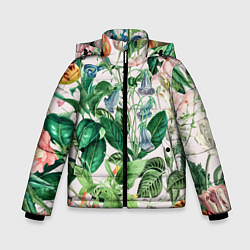 Зимняя куртка для мальчика Цветы Яркое Лето