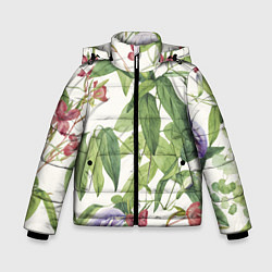 Зимняя куртка для мальчика Цветы Нежная Листва